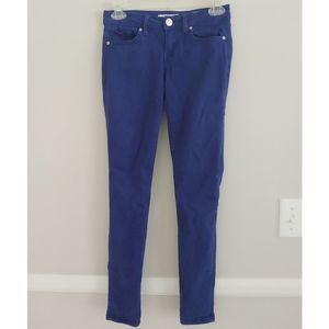 Guess Maxine low rise super skinny blue jeans